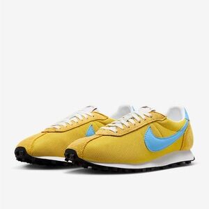 Nike Yellow and Blue Retro-Inspired Sneakers